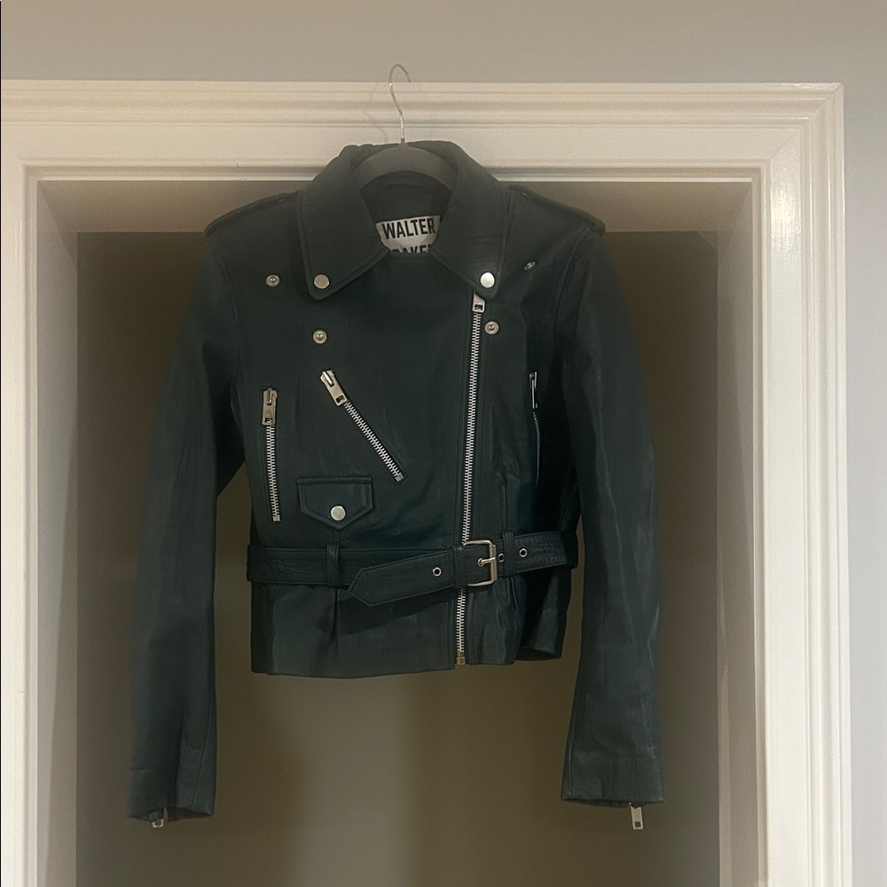 Walter Baker Women's Dark Green Leather Jacket